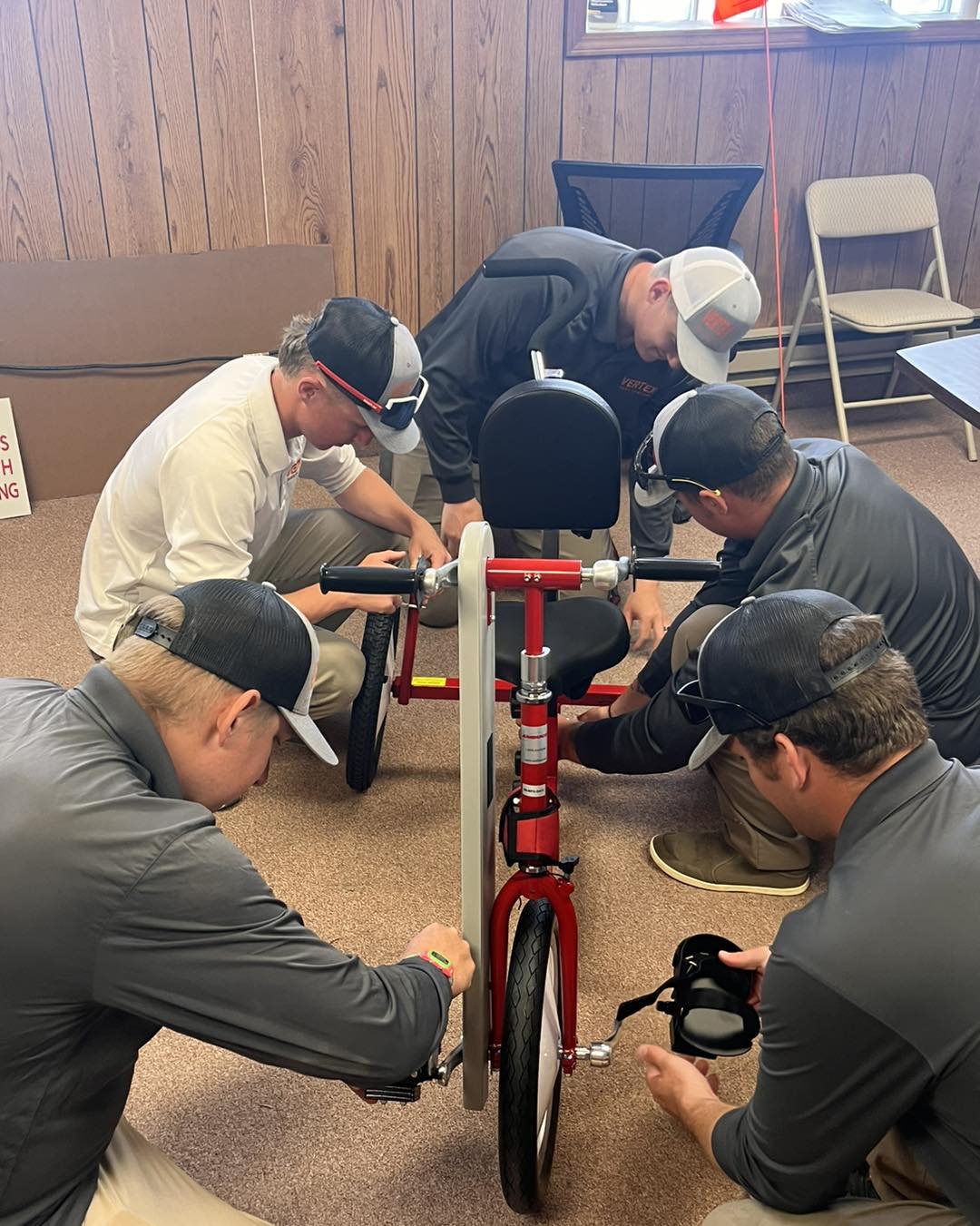 Vertex Pest Control Helping to build bikes